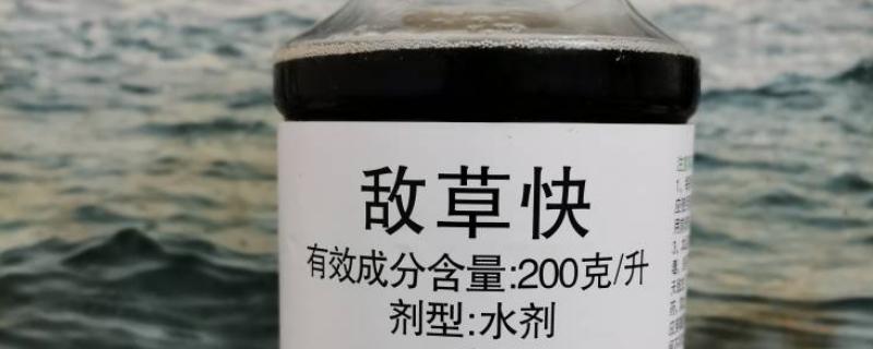 敌草快和草甘膦的区别